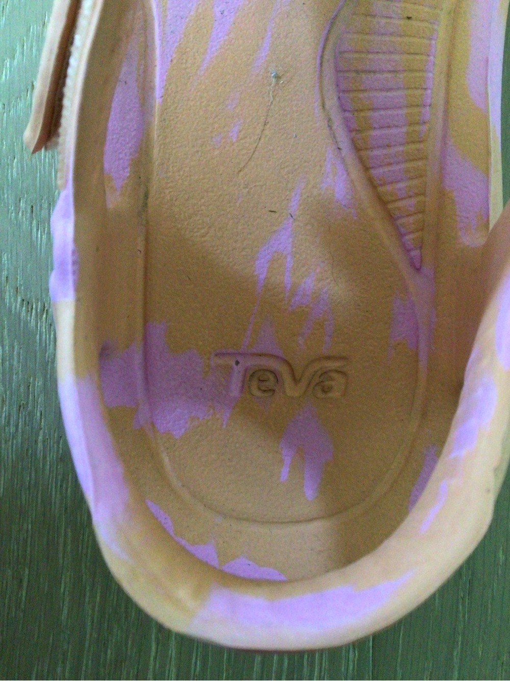 Women’s Teva Sport Sandals in Light Peach Sz 8 - Comfortable Adjustable Straps - Picture 4 of 4